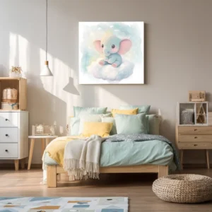 Dreamy Elephant Kids (50x50)